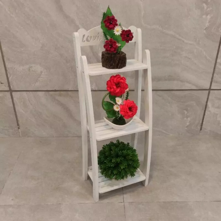 استند گلدان چهار پله کلاسیک