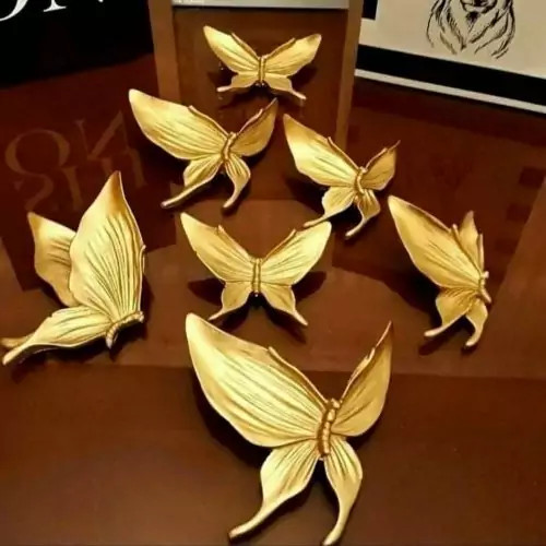 پروانه دیوار کوب طلایی