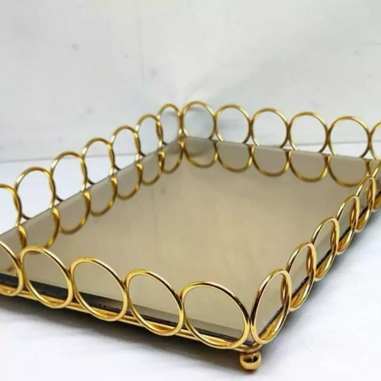 سینی کف آینه مستطیل