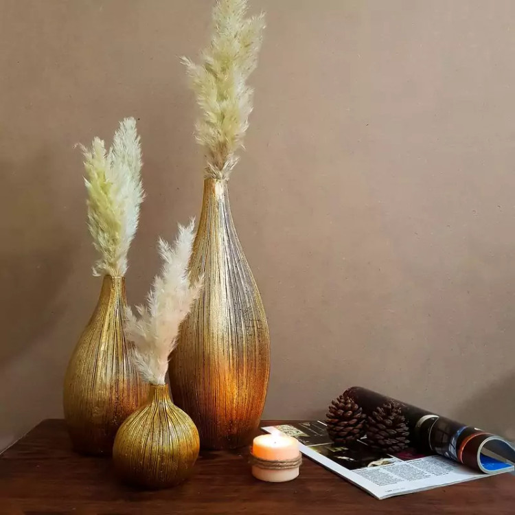 سالونگ سه تیکه طلایی