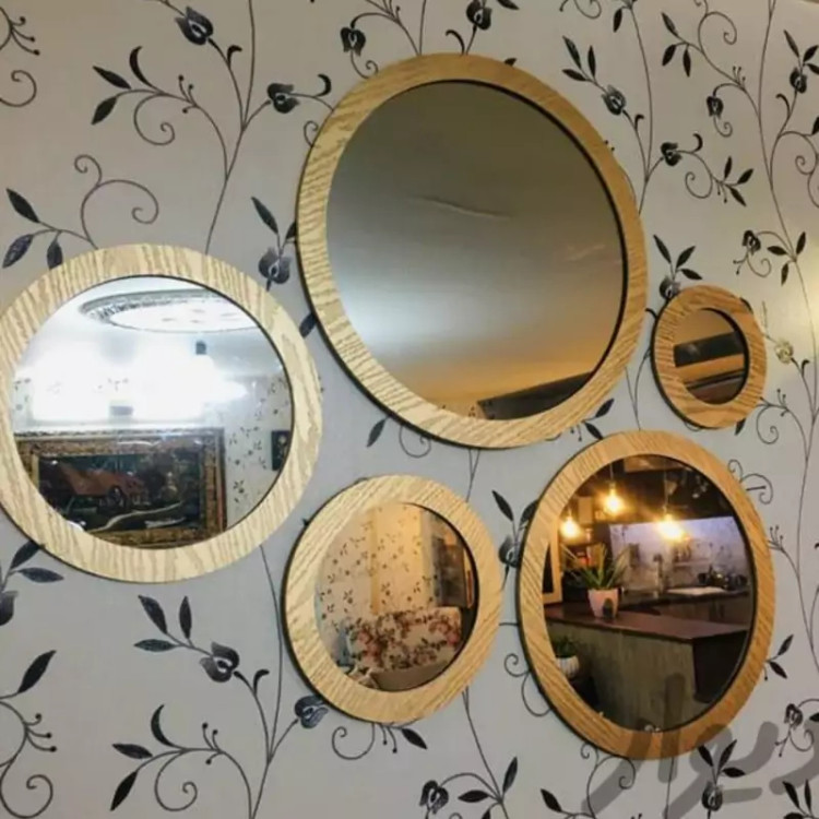 آینه پنچ تیکه طلایی