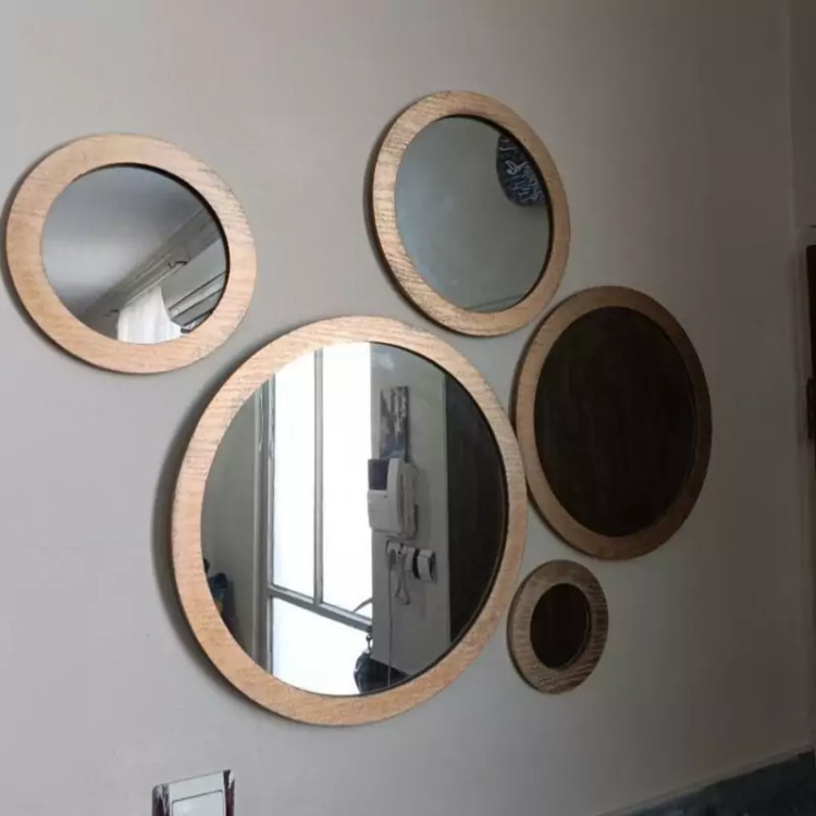 آینه پنچ تیکه طلایی