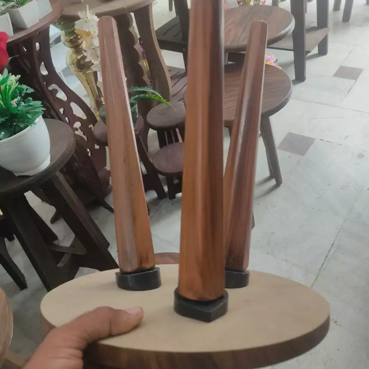 سه پایه گلدون رنگ قهوه ای 50 سانتی