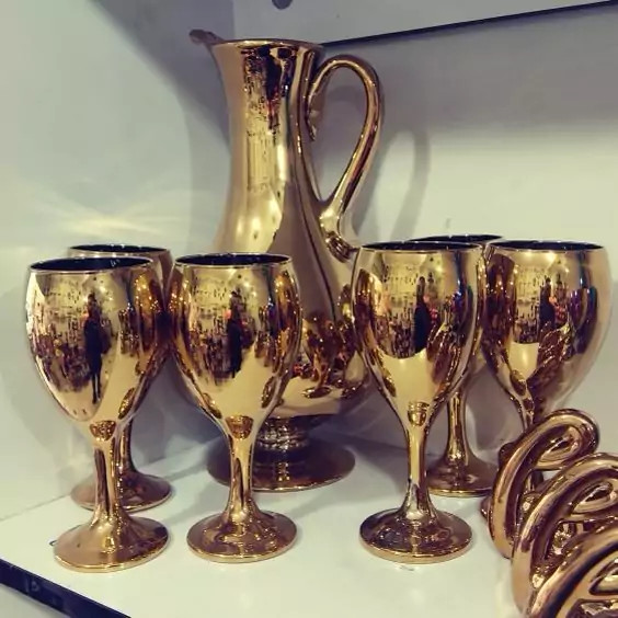 پارچ و جام طلایی