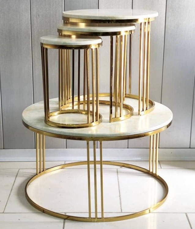 جلو مبلی پایه فلزی گردکم جا سه شاخه