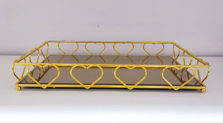 سینی کف آینه ای  مدل قلبی