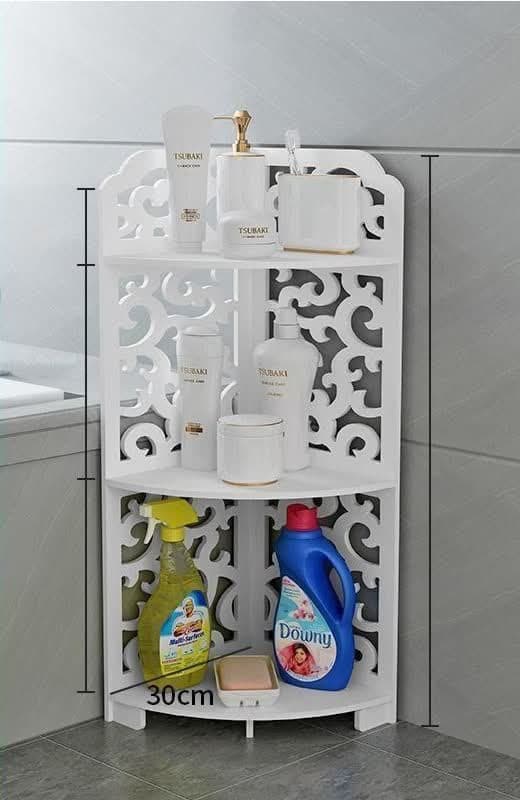 شلف کنج حمام 3 طبقه طرح ماهد