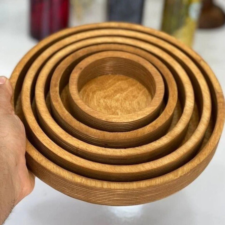 سینی 5 تیکه طرح دایره