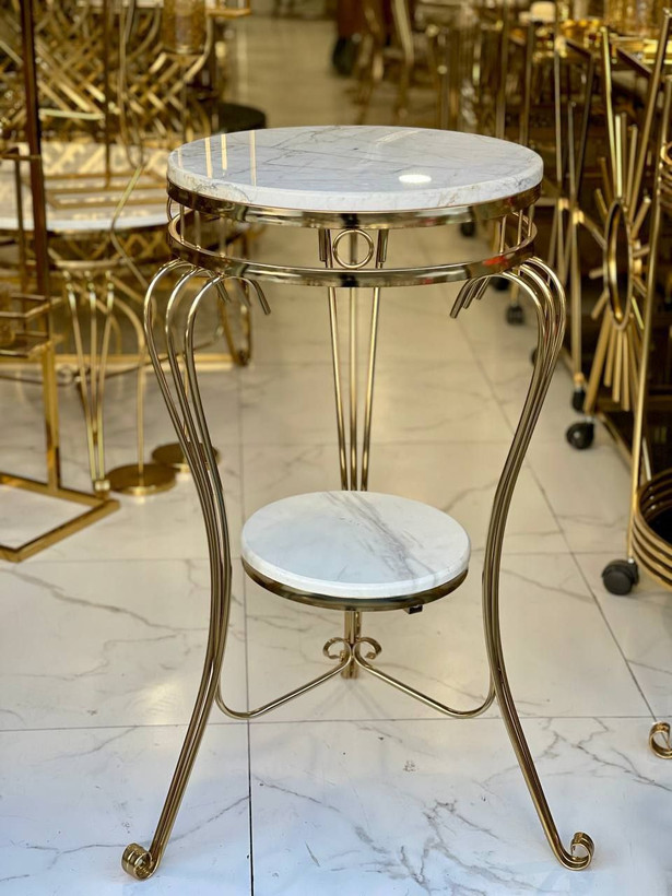 میز کنار سالنی مدل کلاسیک 2 طبقه