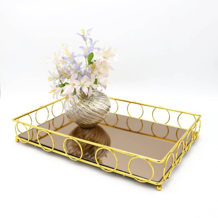 سینی کف آینه ای مدل ونوس