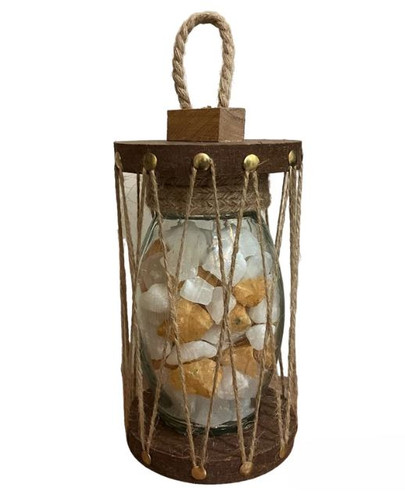 سنگ نمک فانوس چراغ دار