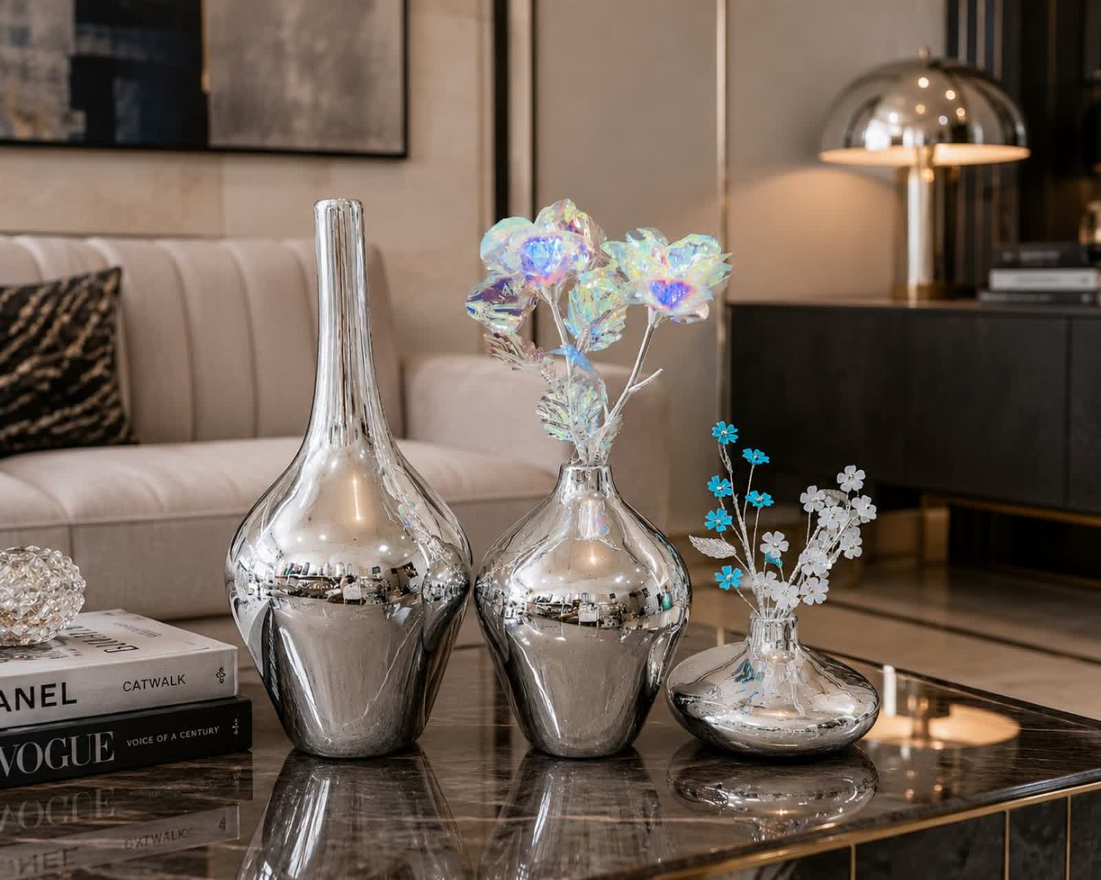 گلدان دکوری مدل سالونگ پی وی دی